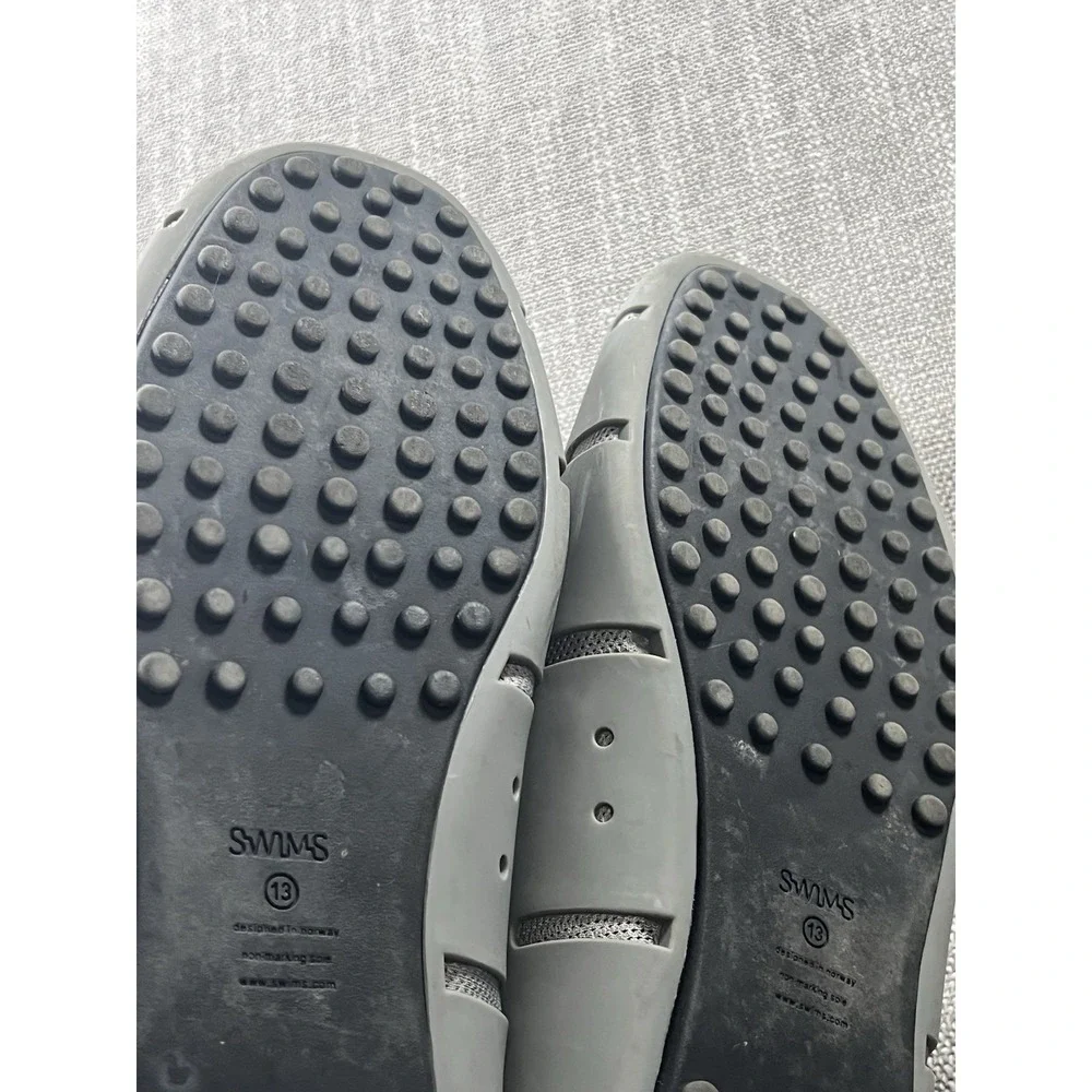 Swims Loafers Men's 13 Gray Woven Driving Casual Preppy Lightweight Shoes